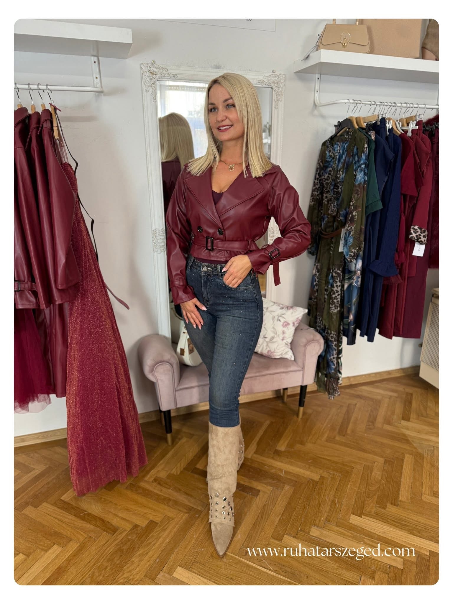 SANDRA bőrkabát