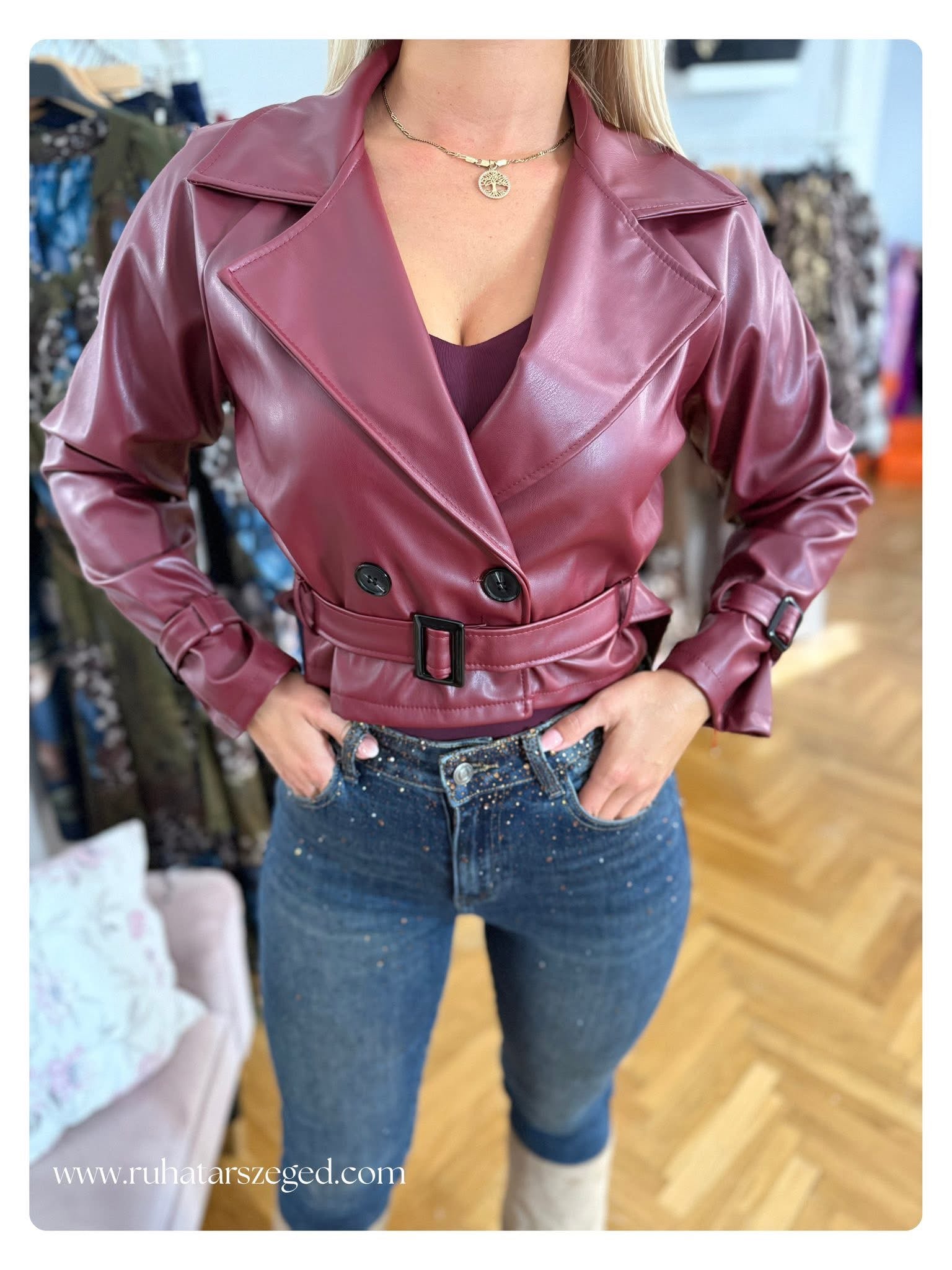SANDRA bőrkabát