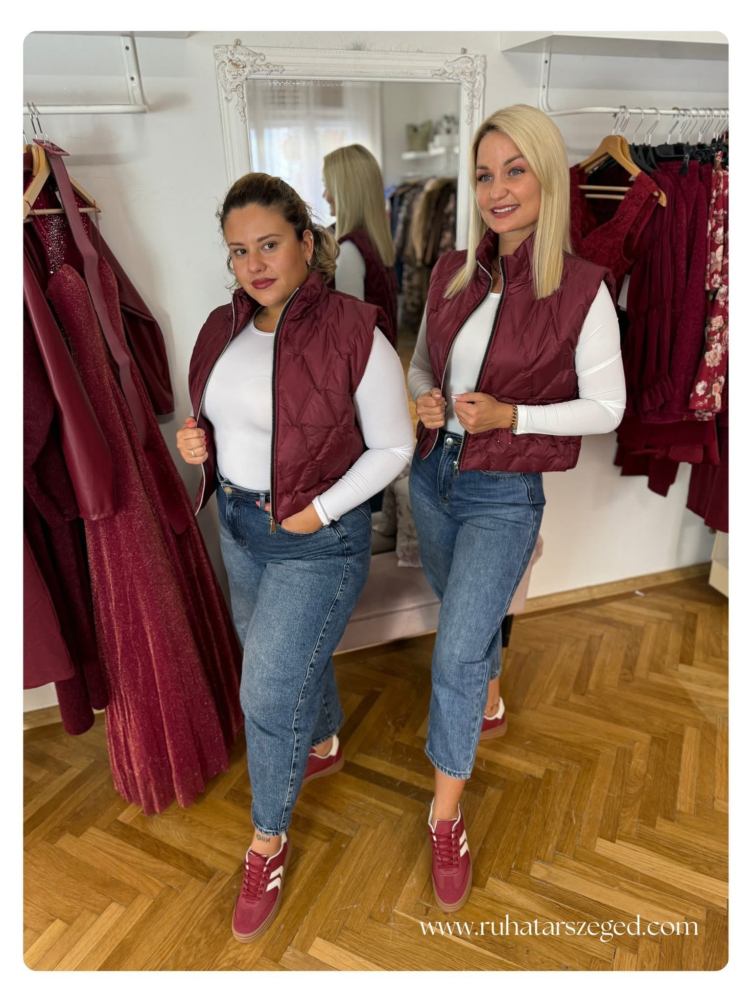 BURGUNDY mellény
